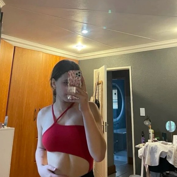 NWT SHEIN RED BODYSUIT - Picture 7 of 9